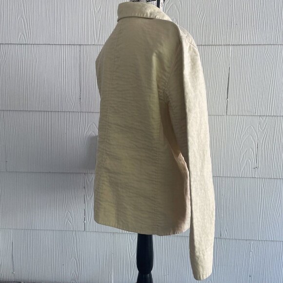 Eileen Fisher Designer Yellow Double Breasted Cotton Jacket - Women’s Small (UU) - Picture 3 of 9